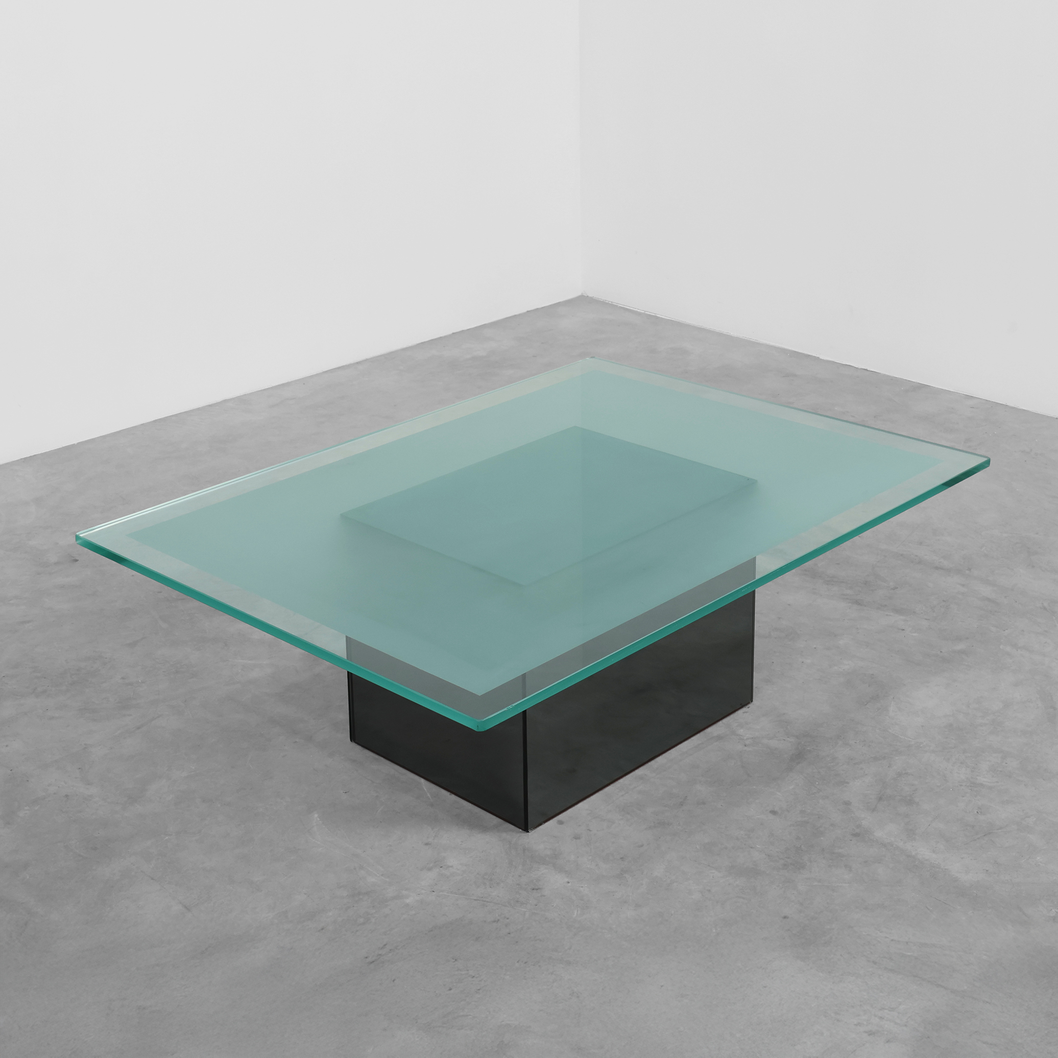 Italian Mirror and Glass Coffee Table by Nanda Vigo for Acerbis, 1971-img